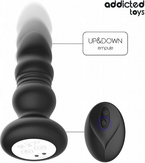 Masajeador de Próstata, Plug Anal Telescópico con Luz LED y Control Remoto