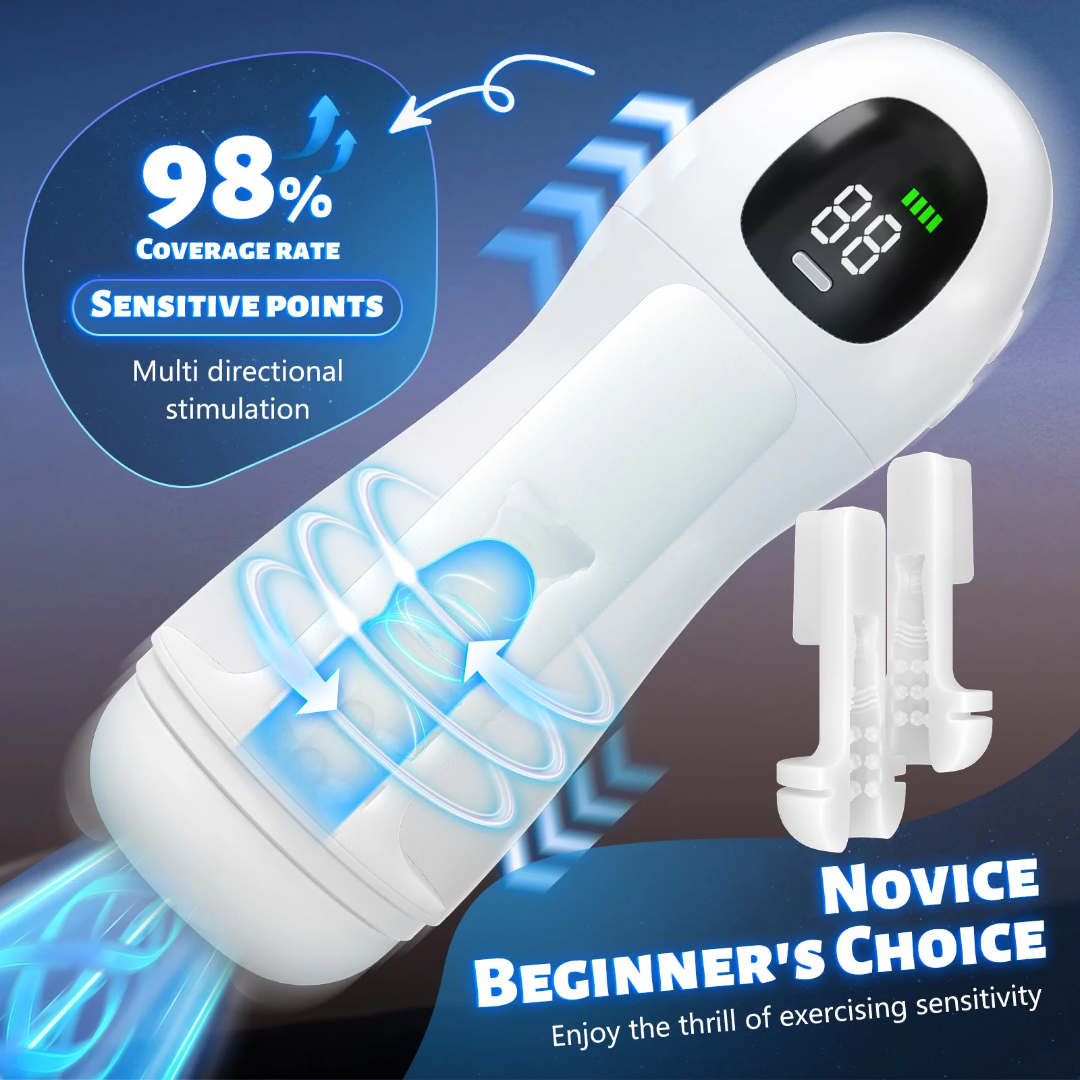 Masturbador Automático Angel 3 en 1 – Succión, Vibración y Gemidos