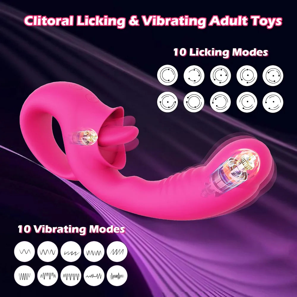 Vibrador Punto G con Estimulador de Clítoris 2 en 1