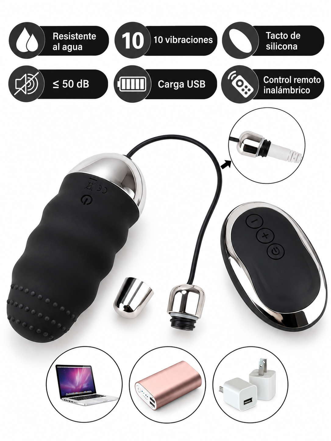Huevo Vibrador con Control Remoto – 10 Modos
