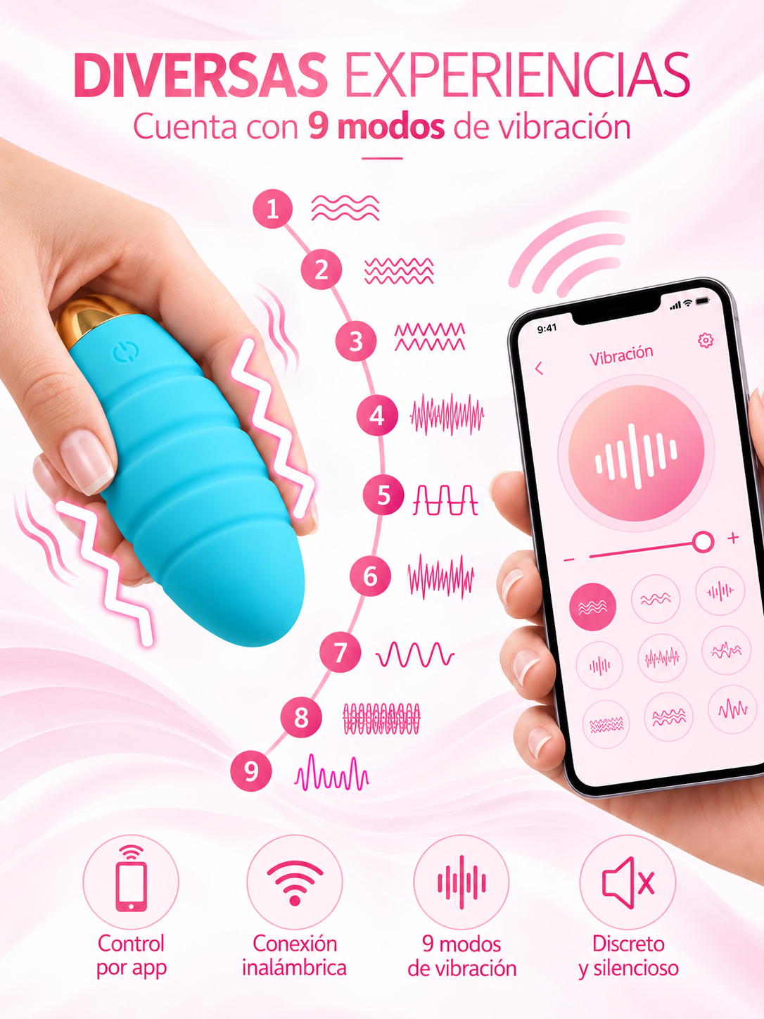 Huevo Vibrador Inteligente con Control por App