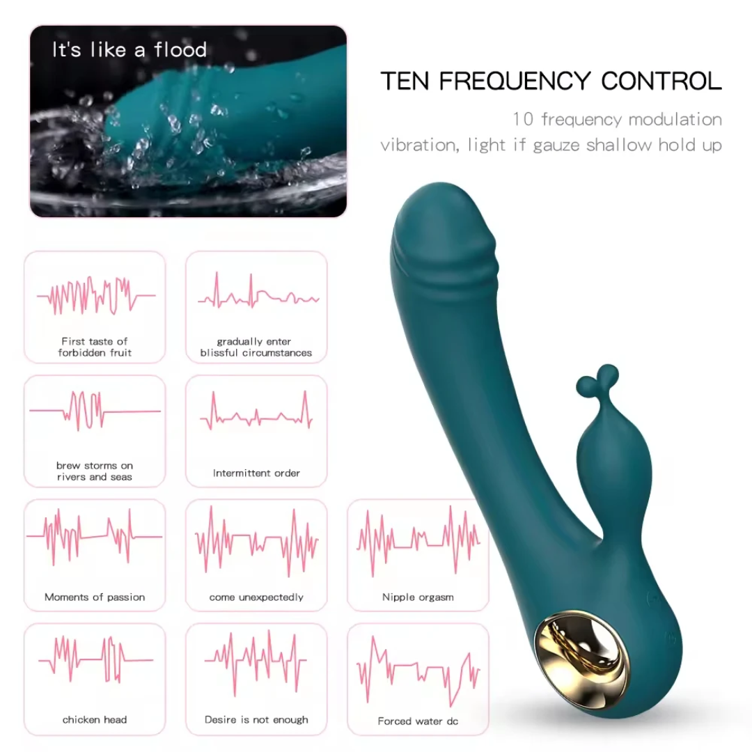 Vibrador Punto G con Estimulador de Clítoris 2 en 1
