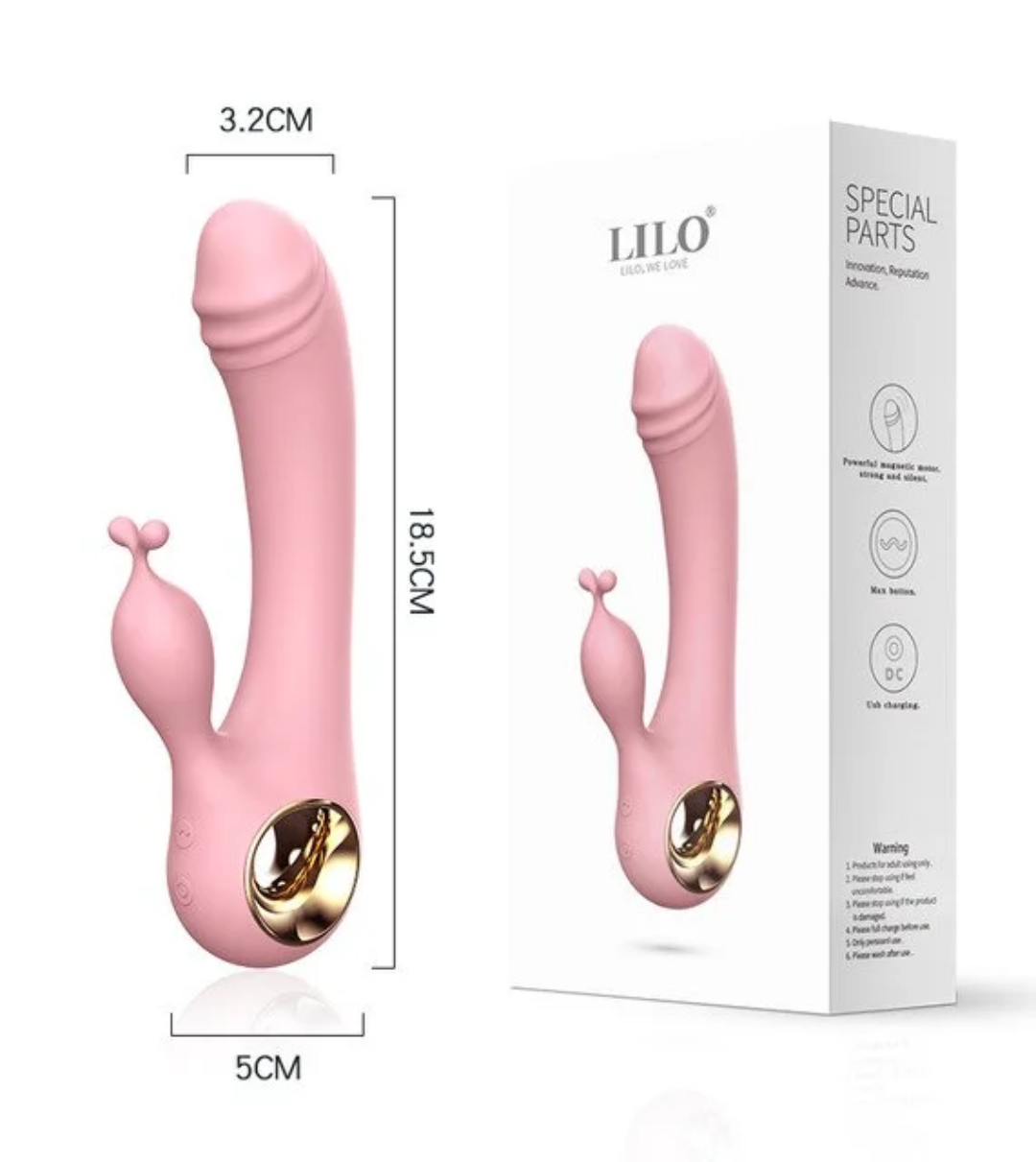 Vibrador Punto G con Estimulador de Clítoris 2 en 1
