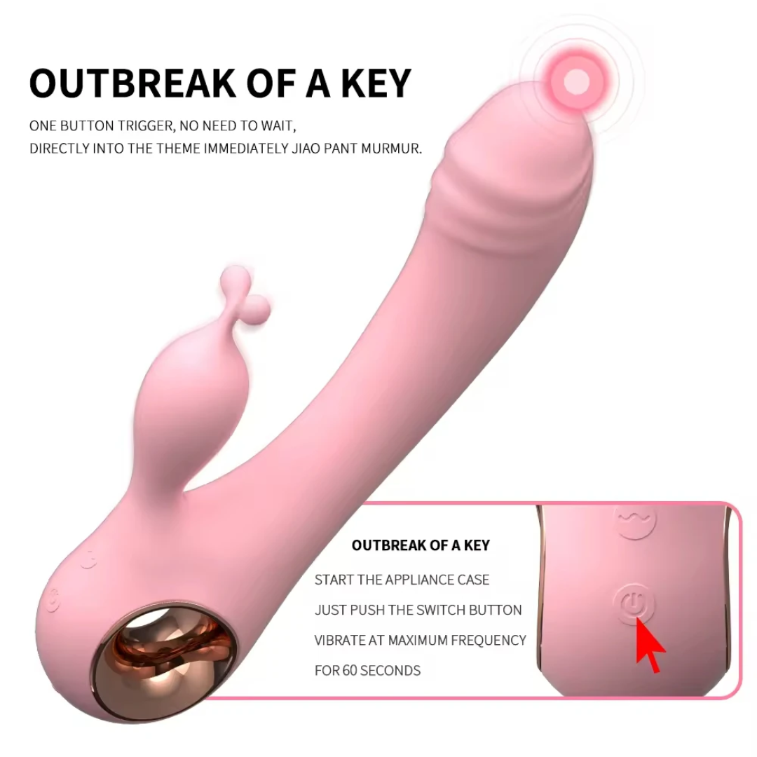 Vibrador Punto G con Estimulador de Clítoris 2 en 1