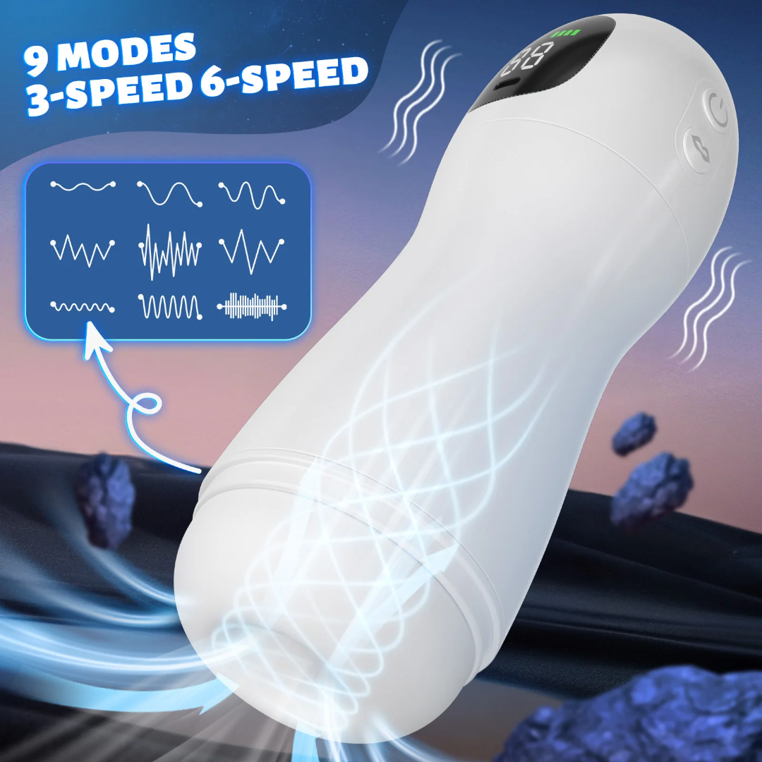 Masturbador Automático Angel 3 en 1 – Succión, Vibración y Gemidos