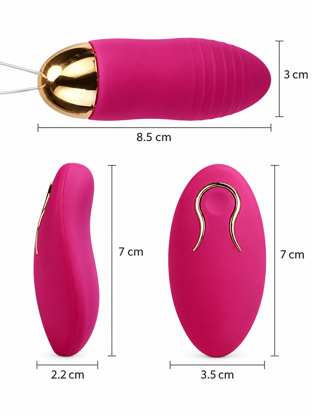 Huevo Vibrador con Control Remoto y 10 Patrones de Vibración