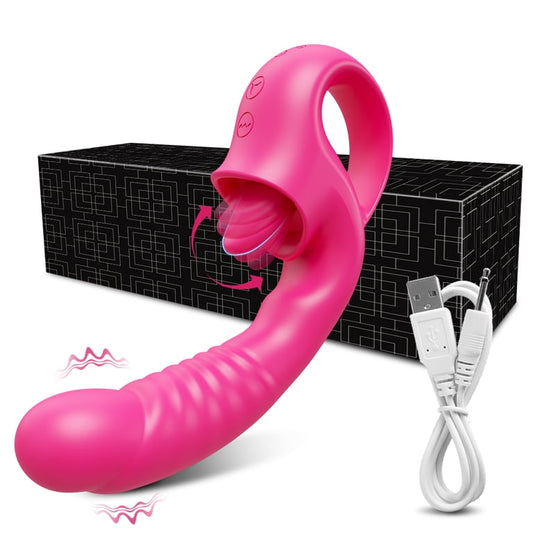 Vibrador Punto G con Estimulador de Clítoris 2 en 1