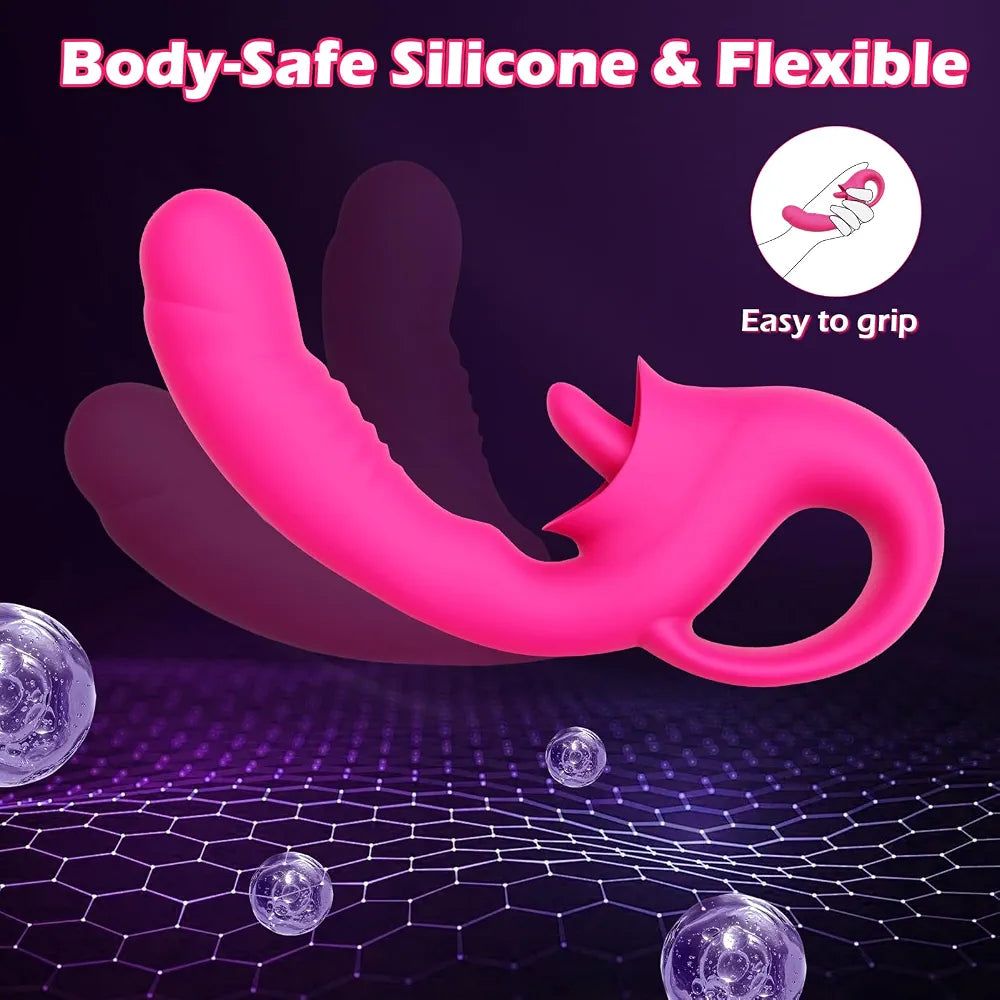 Vibrador Punto G con Estimulador de Clítoris 2 en 1