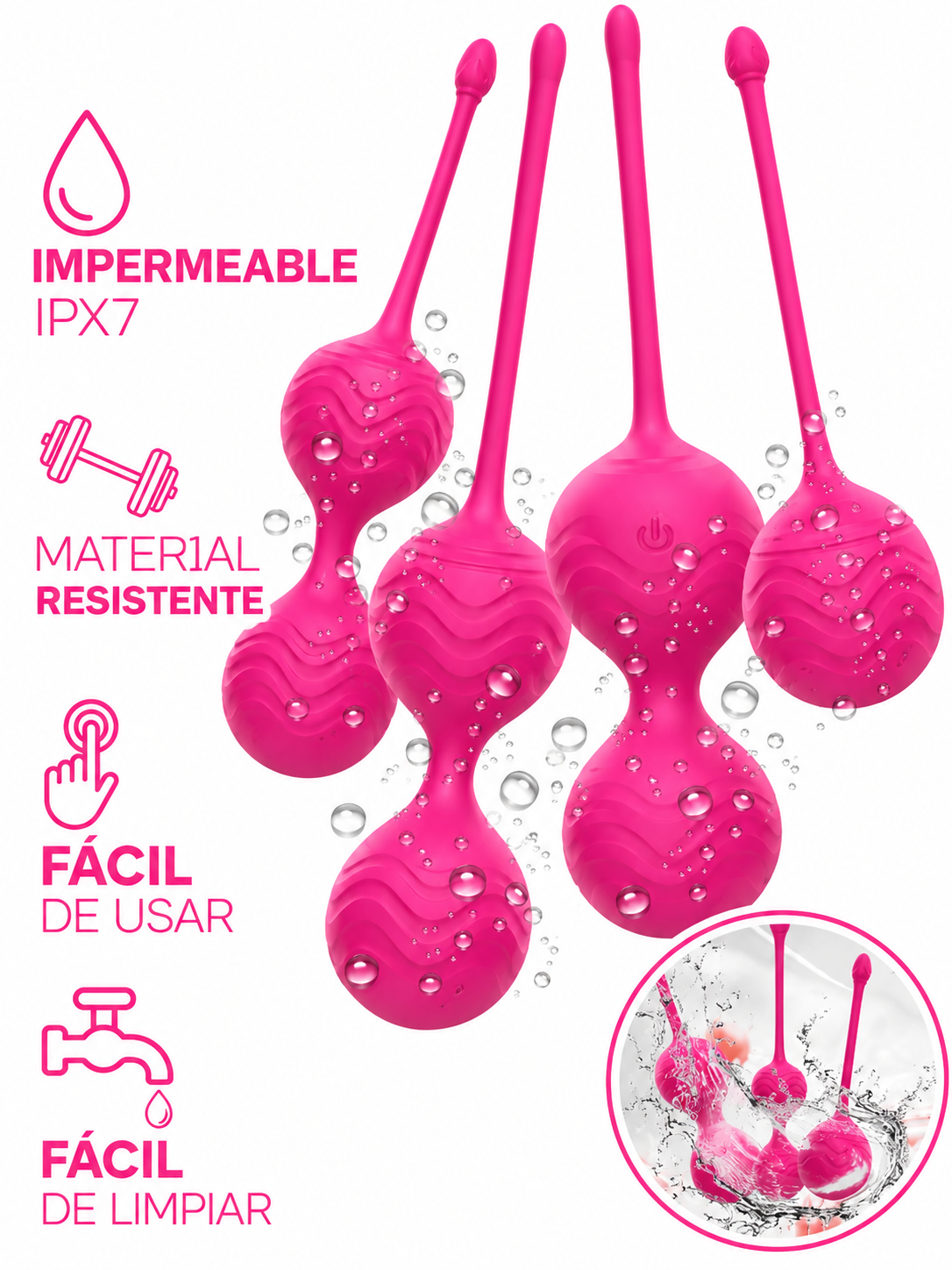 Set de Bolas de Kegel con Vibración y Control Remoto