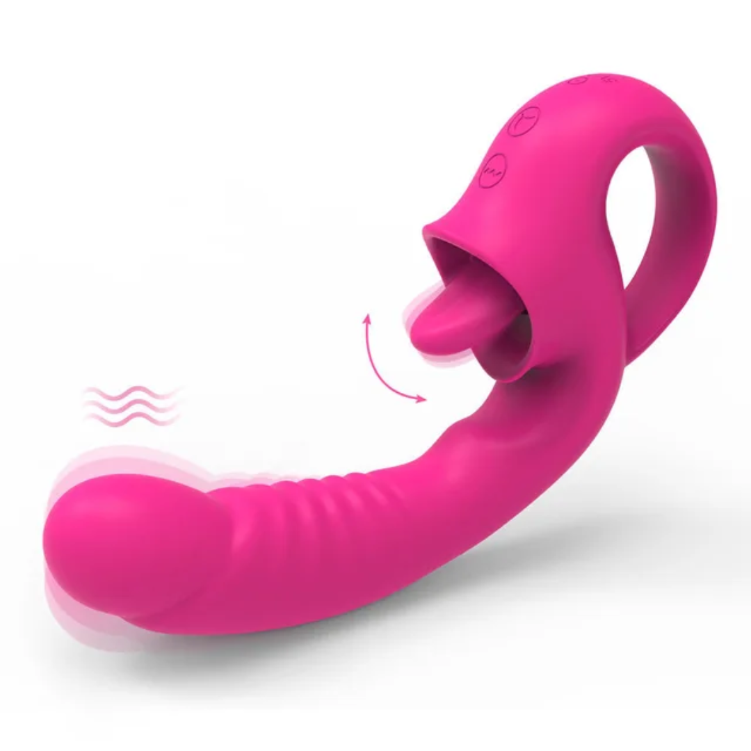 Vibrador Punto G con Estimulador de Clítoris 2 en 1