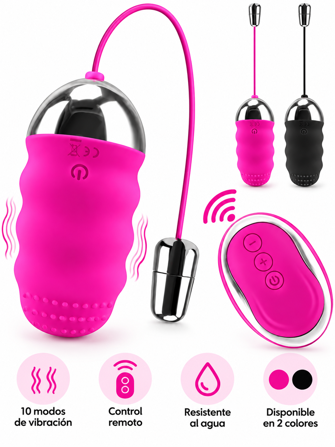Huevo Vibrador con Control Remoto – 10 Modos