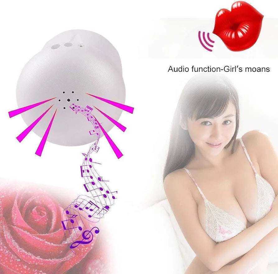 Shequ Masturbador Automático Masculino con Gemidos y 10 Modos de Vibración