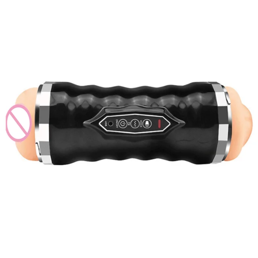 MASTURBADOR ANNY Doble Entrada Boca/Vagina  10 frecuencias de vibracion
