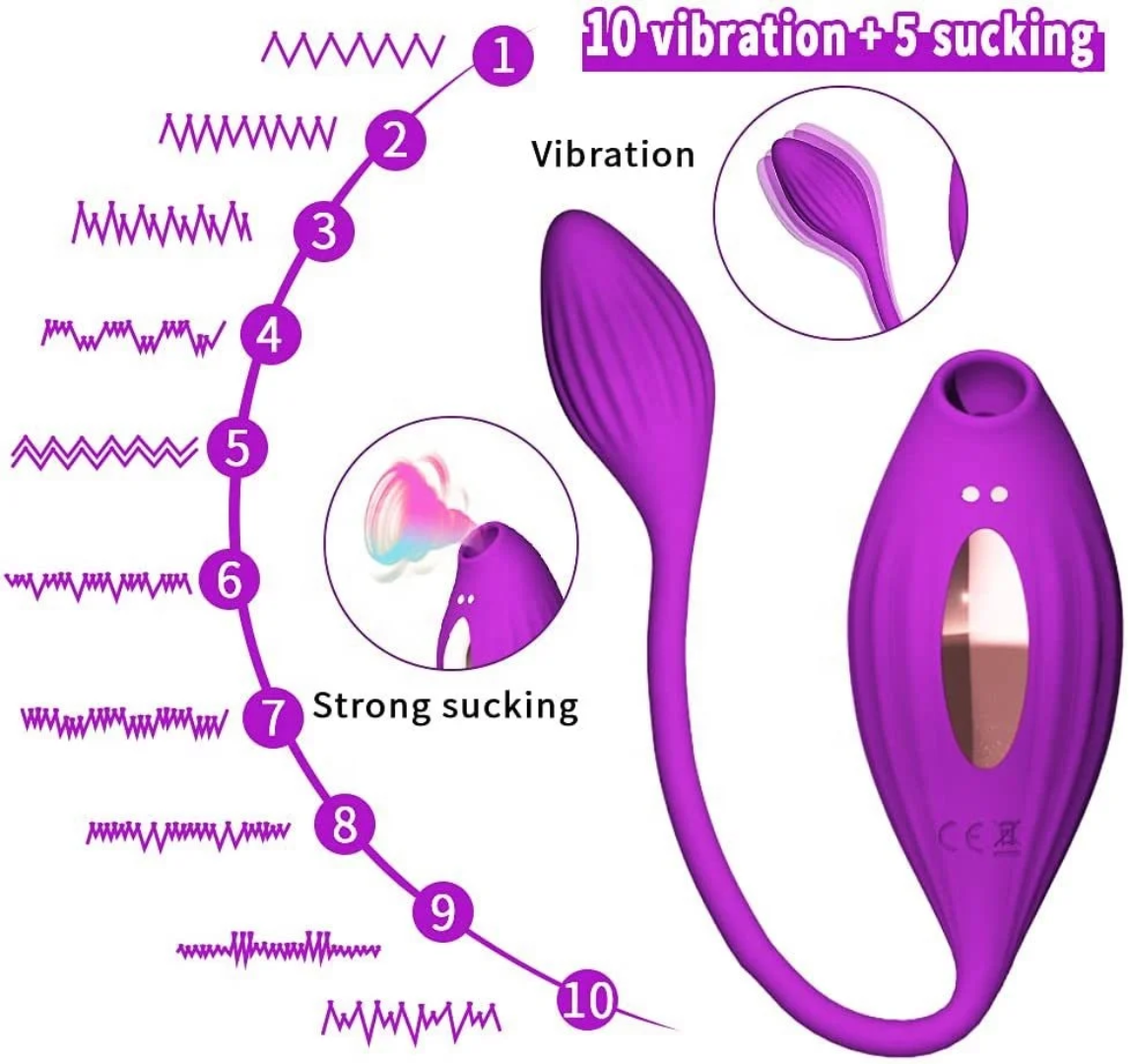 Vibrador Punto G 10 Vibraciones y 5 Modos de Succión