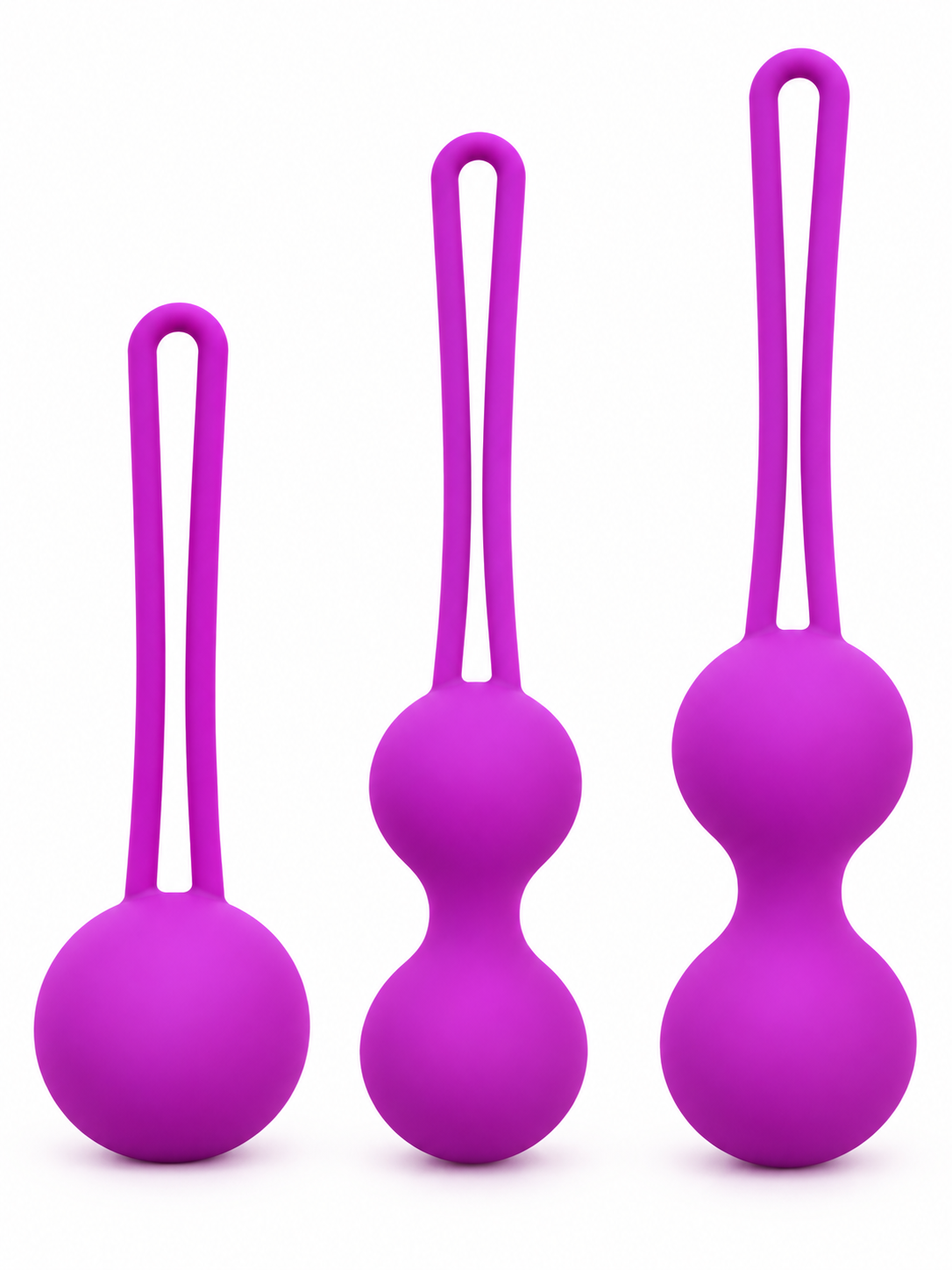 Set de Bolas Chinas de Silicona - Entrenamiento de Suelo Pélvico (3 Niveles Progresivos)