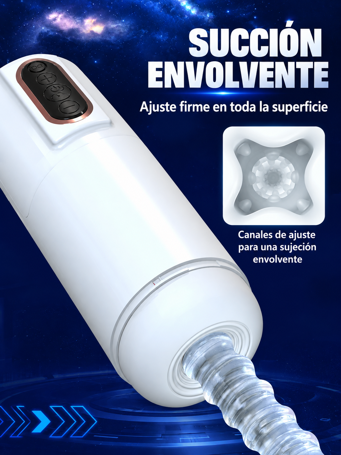 Masturbador Automático Randy con Succión y Movimiento Telescópico