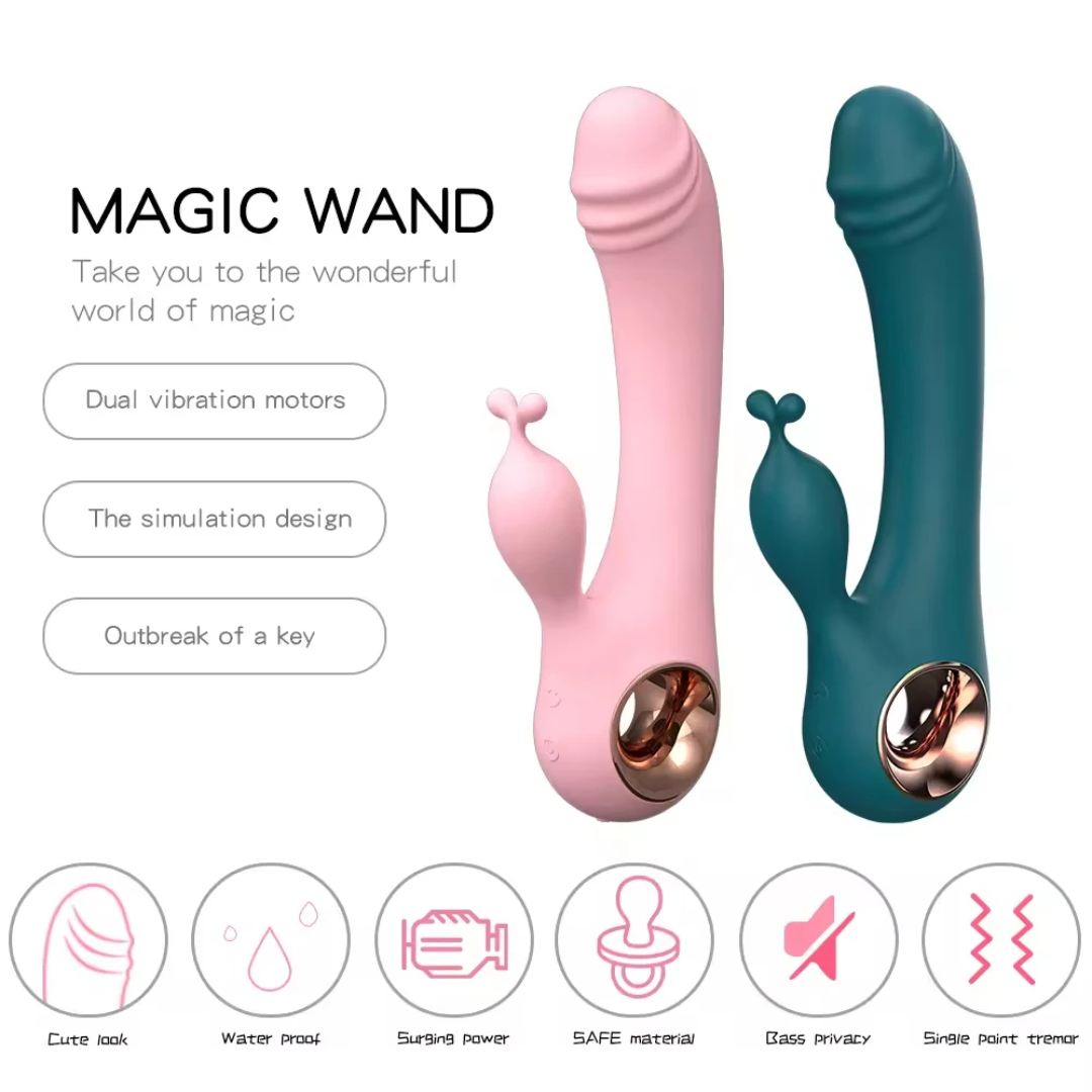 Vibrador Punto G con Estimulador de Clítoris 2 en 1