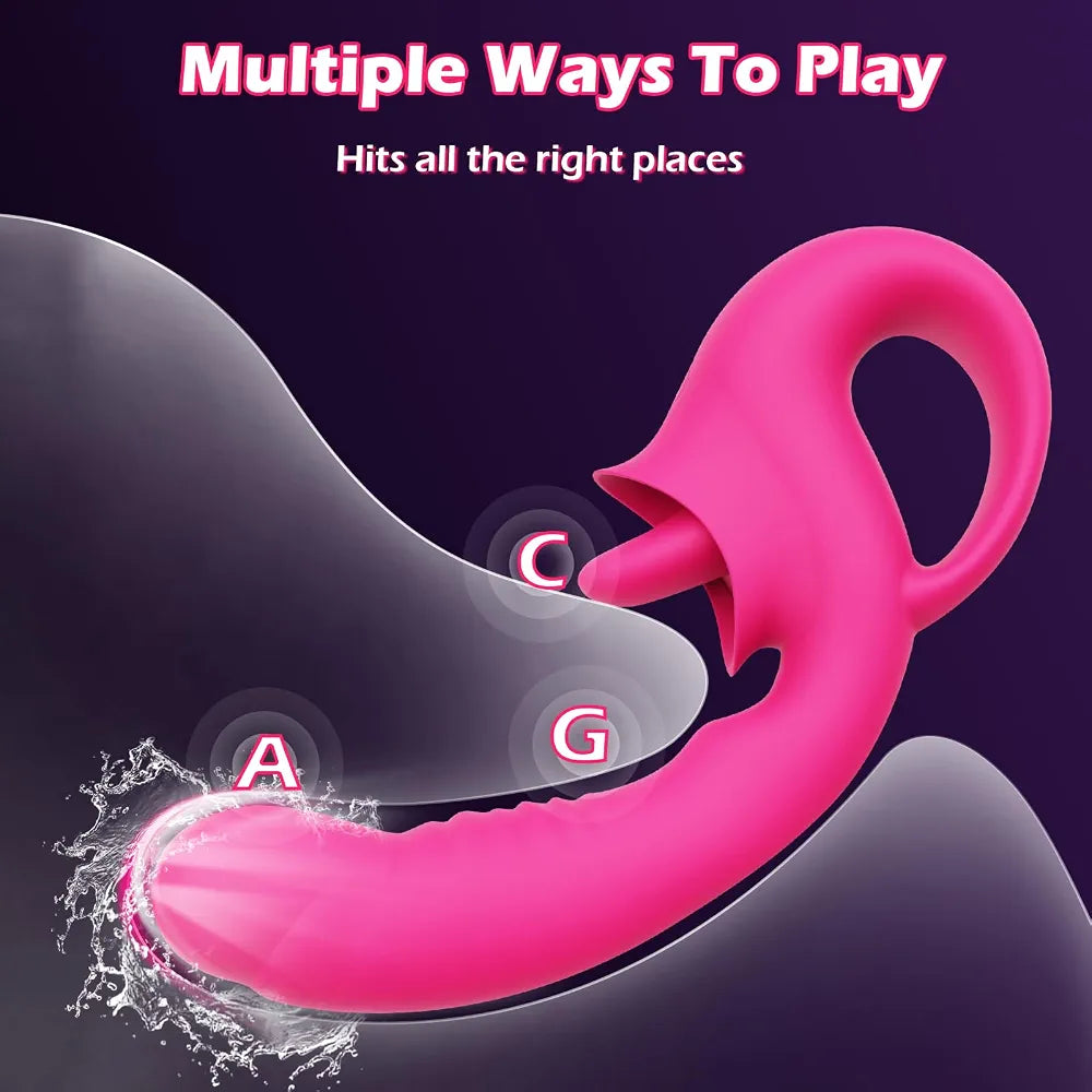 Vibrador Punto G con Estimulador de Clítoris 2 en 1