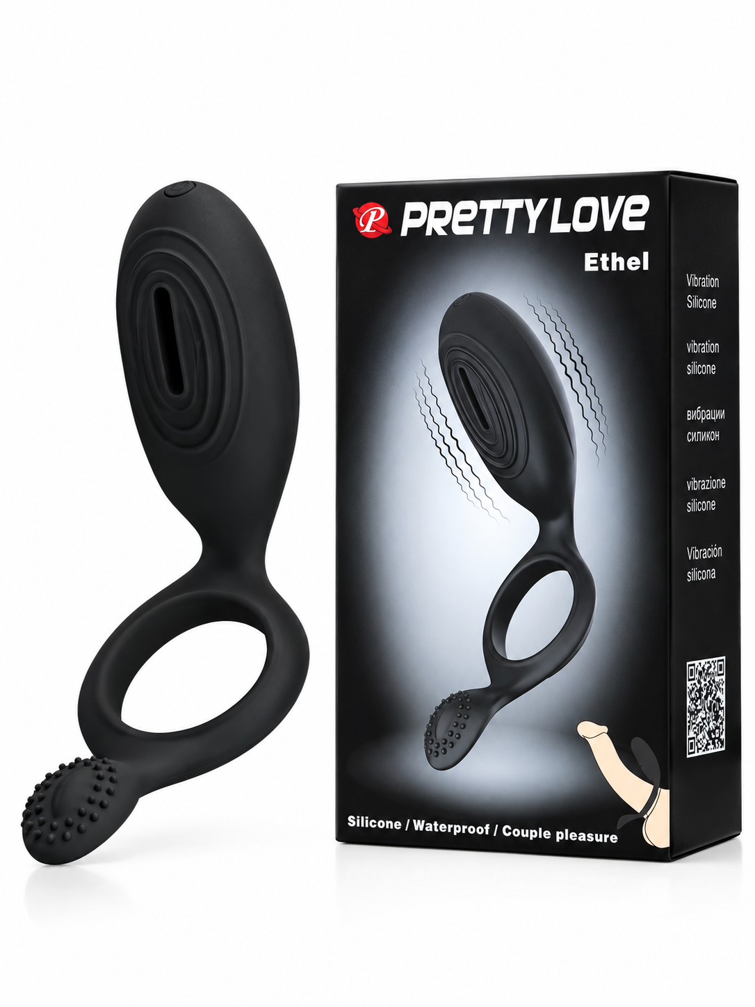 Anillo Peneano Vibrador con Bala Vibradora y Estimulador Externo