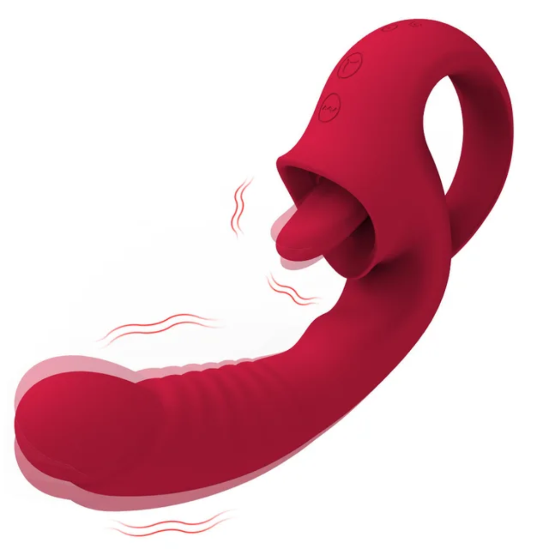 Vibrador Punto G con Estimulador de Clítoris 2 en 1
