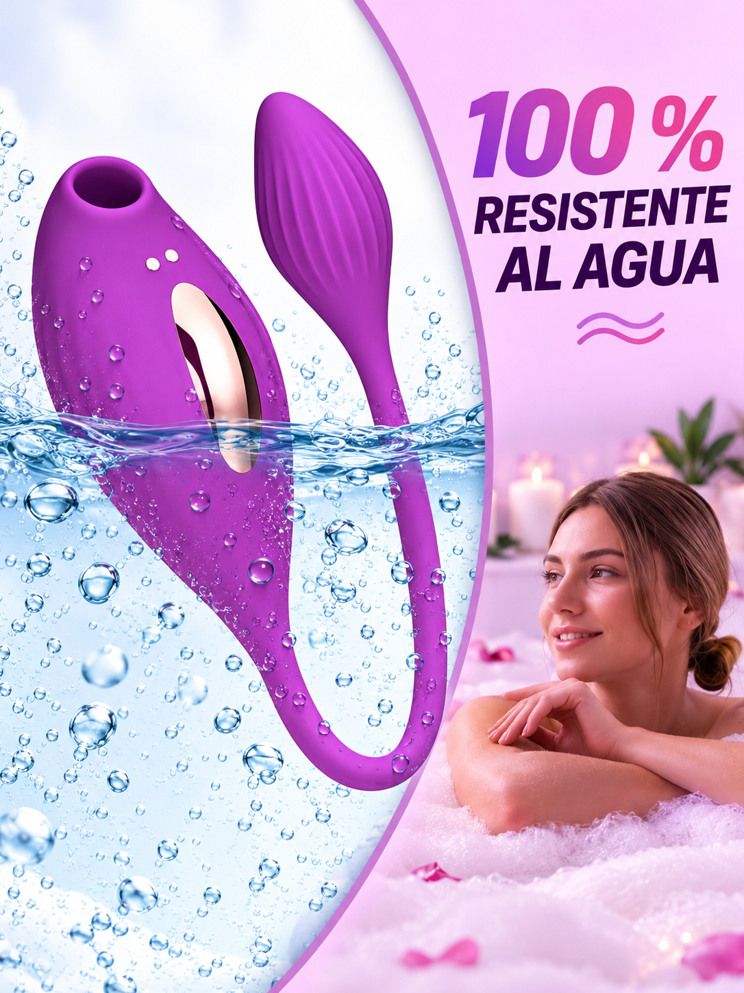 Vibrador Punto G 10 Vibraciones y 5 Modos de Succión