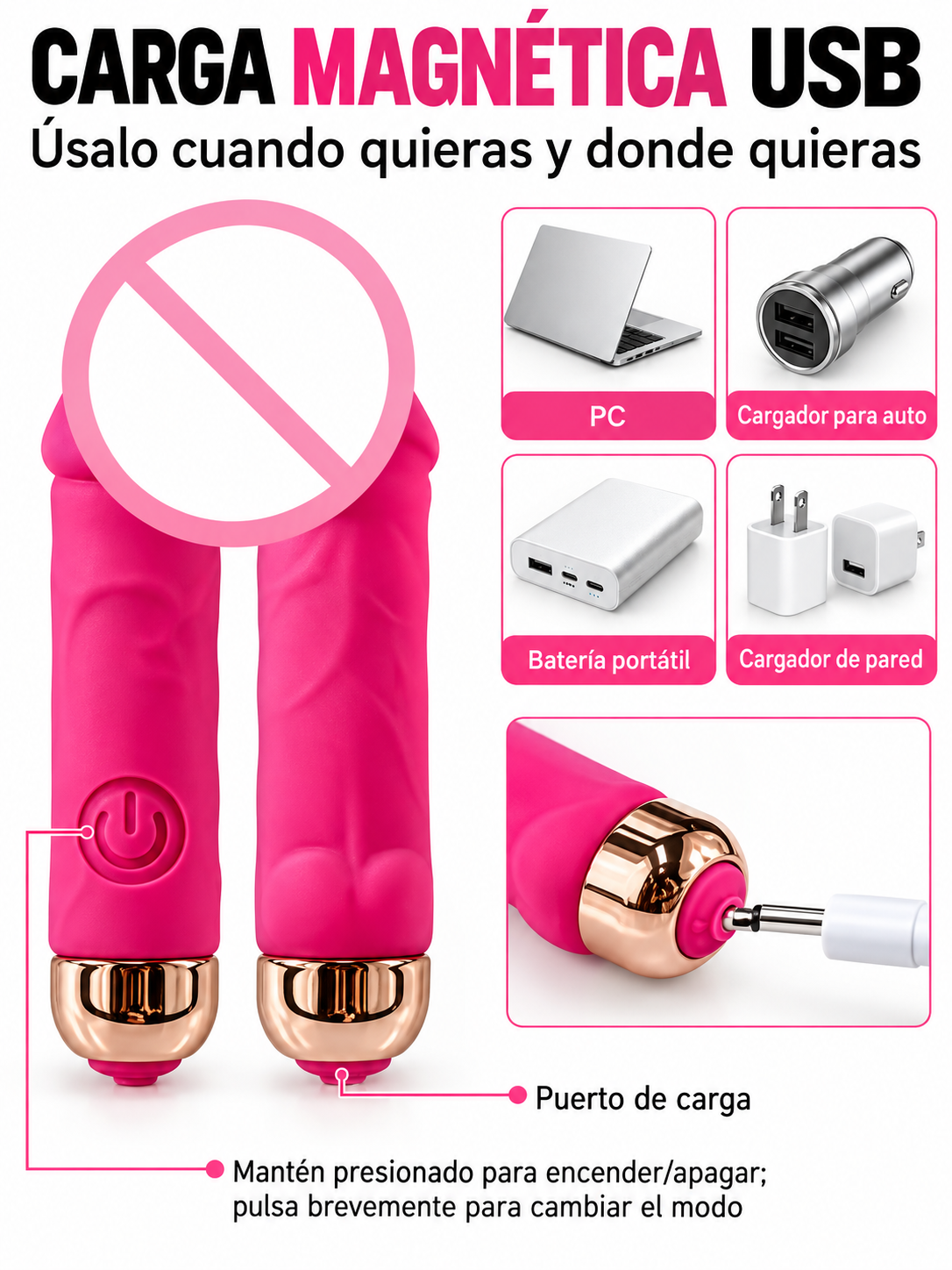 Mini Vibrador con App – 10 Modos de Vibración