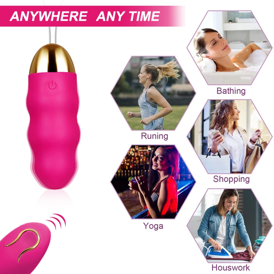 Huevo Vibrador con Control Remoto y 10 Patrones de Vibración