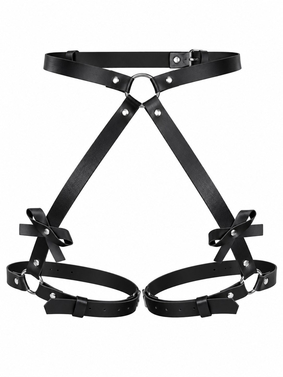 Portaligas para Glúteos & Piernas Regulable de Cuero Sintético