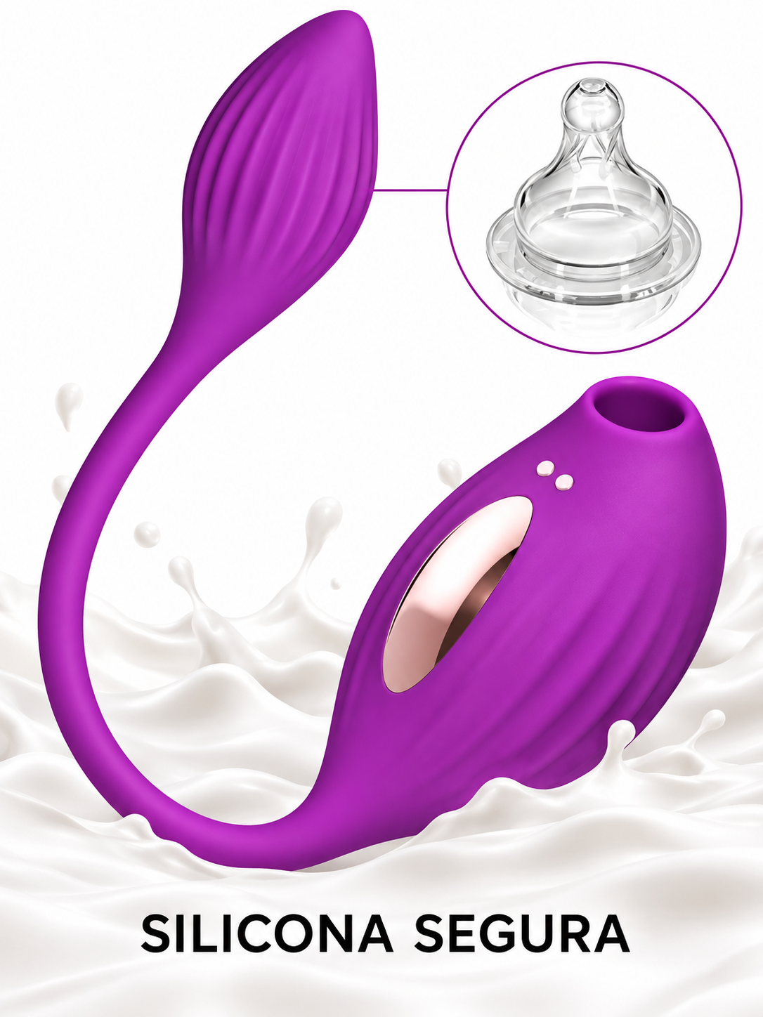 Vibrador Punto G 10 Vibraciones y 5 Modos de Succión