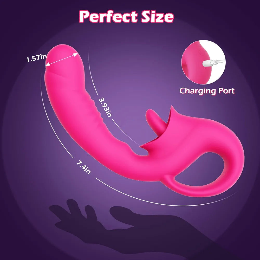 Vibrador Punto G con Estimulador de Clítoris 2 en 1