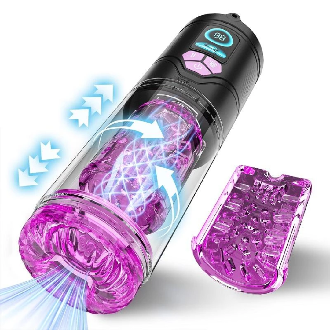 Masturbador Masculino Automático 3 en 1 con Soporte para Celular