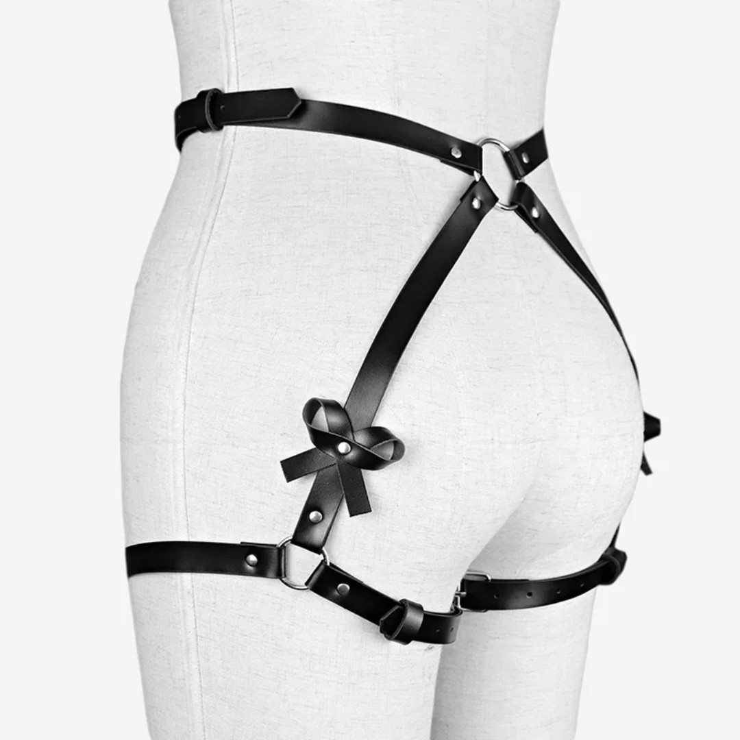 Portaligas para Glúteos & Piernas Regulable de Cuero Sintético