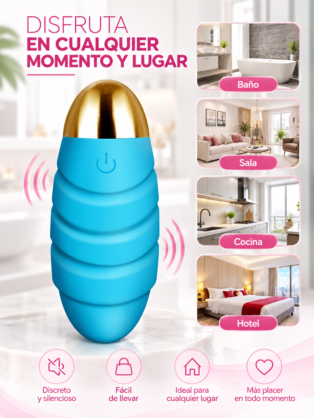 Huevo Vibrador Inteligente con Control por App