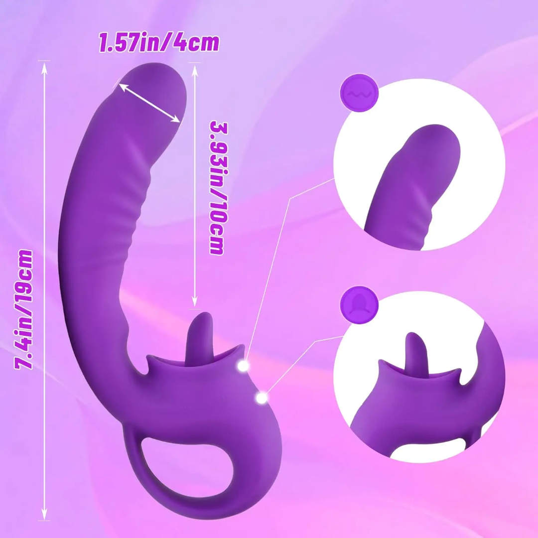 Vibrador Punto G con Estimulador de Clítoris 2 en 1