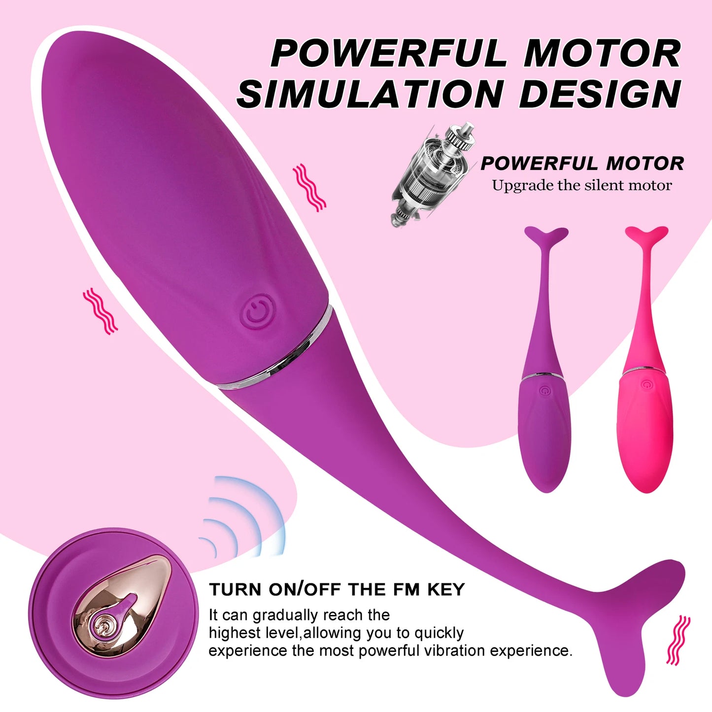 Huevo Vibrador con Control Remoto — Dolphin Wireless