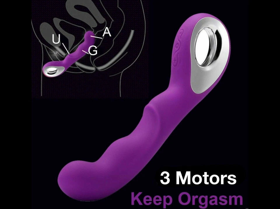 Vibrador Punto G de Silicona Recargable USB — 10 Modos de Vibración