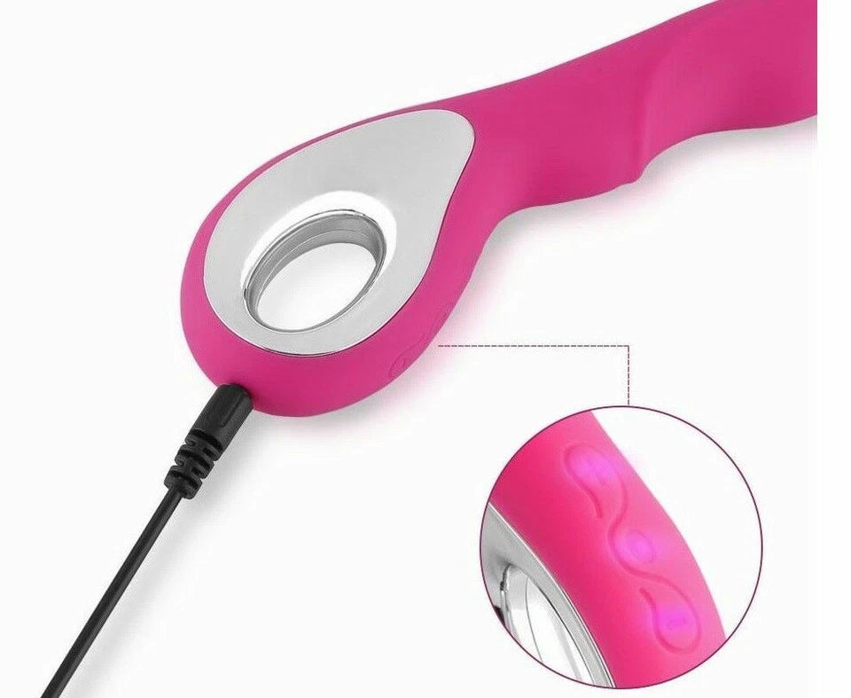 Vibrador Punto G de Silicona Recargable USB — 10 Modos de Vibración