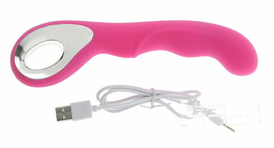 Vibrador Punto G de Silicona Recargable USB — 10 Modos de Vibración
