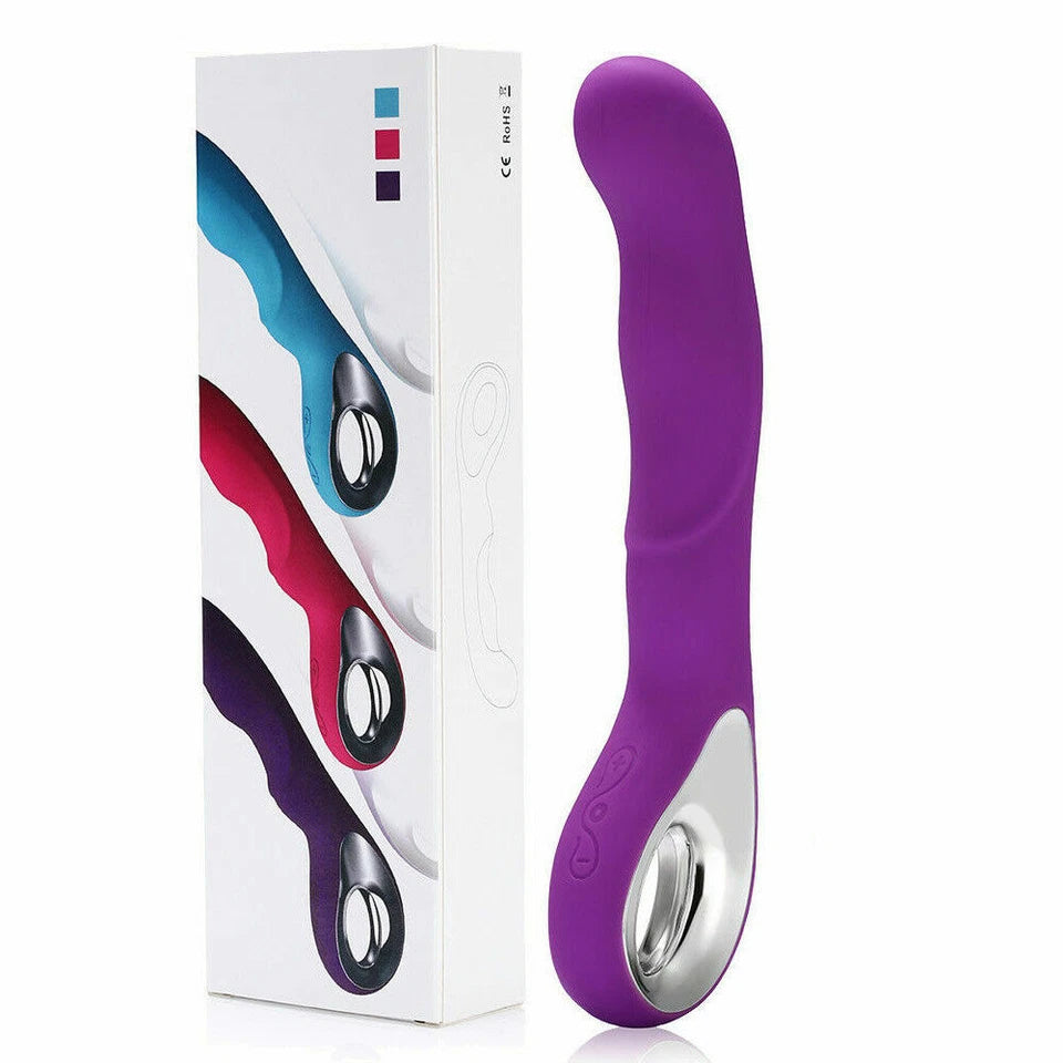 Vibrador Punto G de Silicona Recargable USB — 10 Modos de Vibración